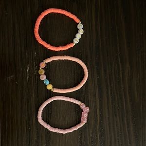 Pink bracelets